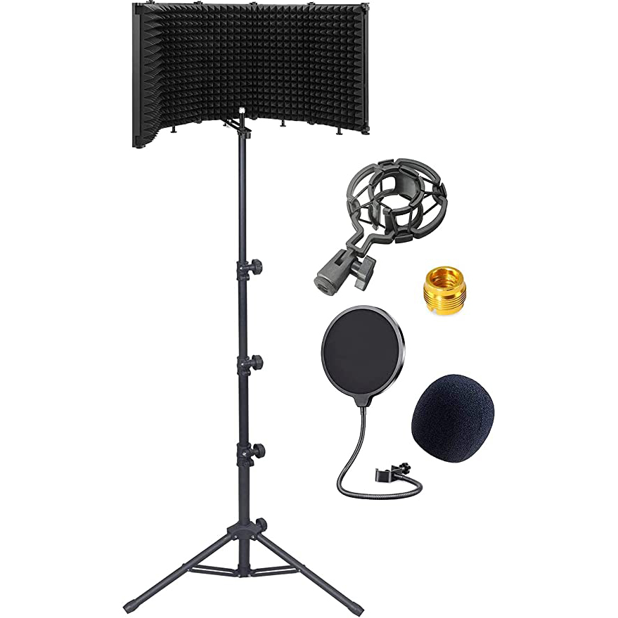 GLEAM Microphone Isolation Shield Stand